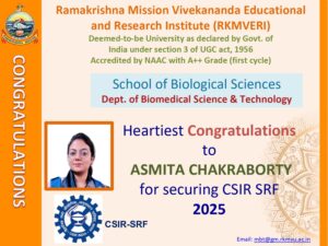 RKMVERI_MdBT MSc and PhD_ACHIEVERS_ASMITA_CHAKRABORTY