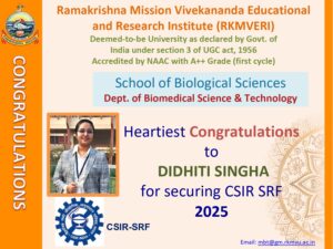 RKMVERI_MdBT MSc and PhD_ACHIEVERS_DIDHITI_SINGHA